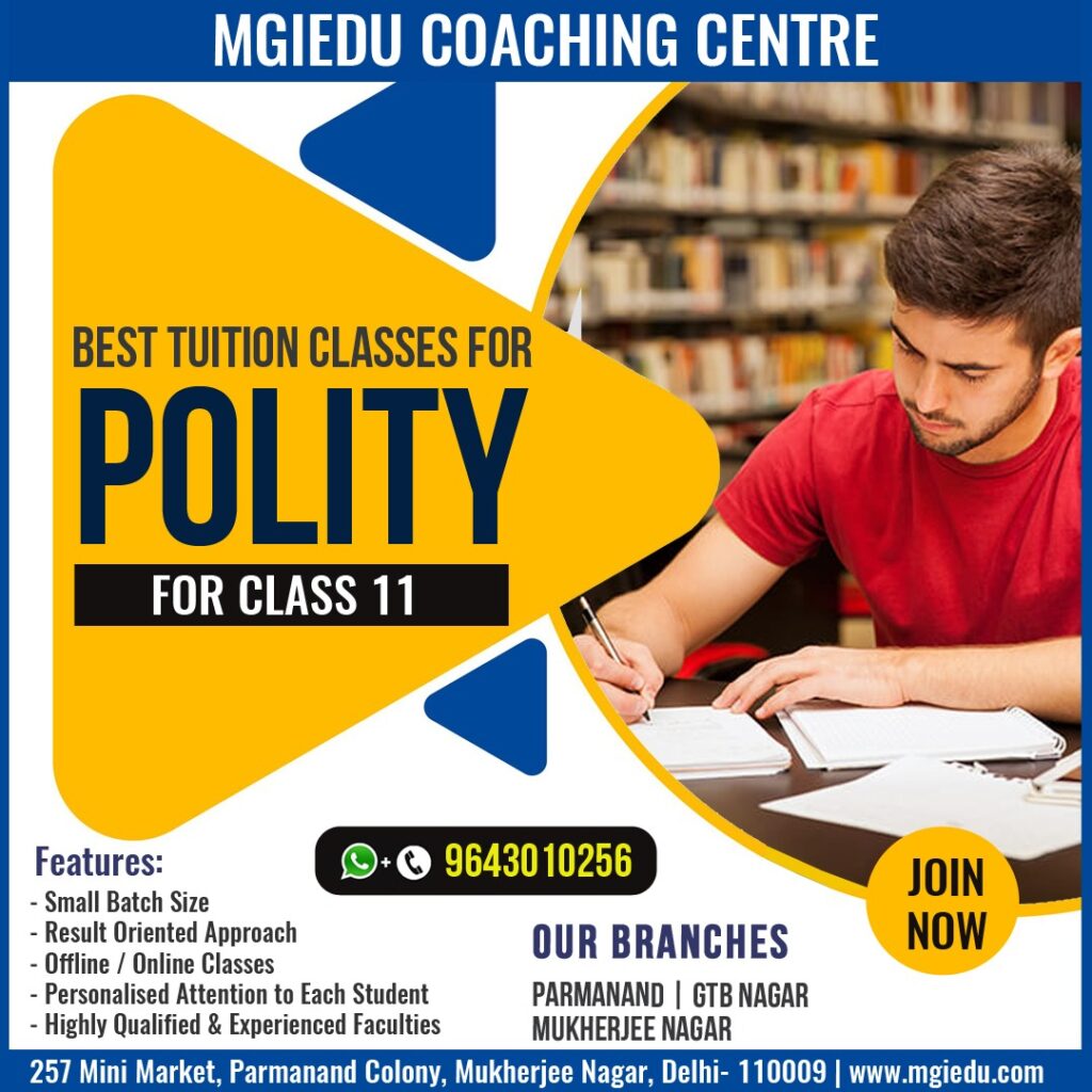 Best Tuition Classes for Polity for Class 11